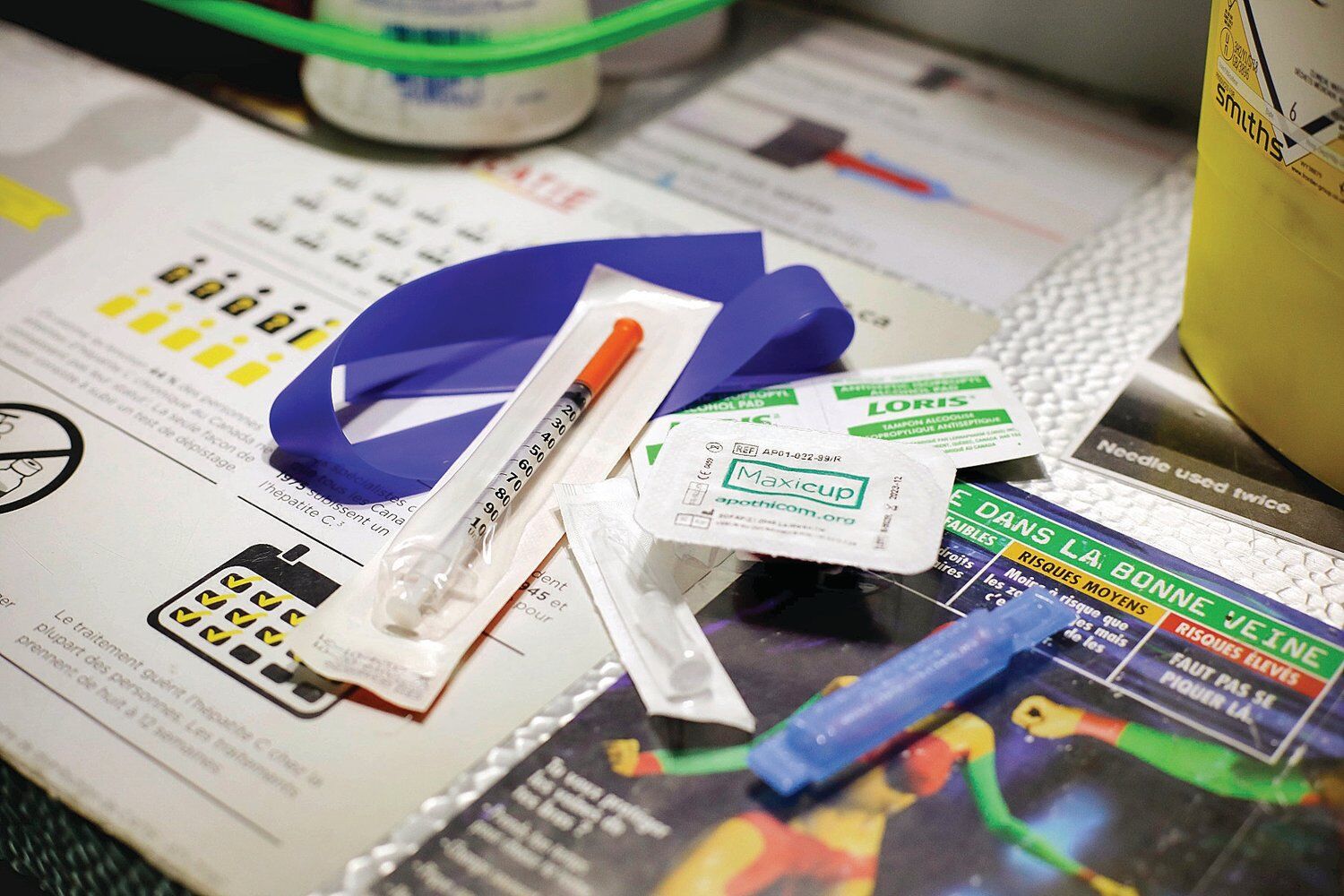 Supervised injection site items